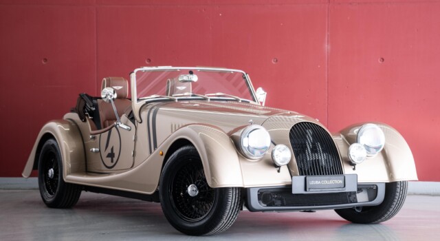 MORGAN PLUS FOUR 75th Anniversary (New Swiss car, World Limited Edition 1 of 75, Aston Martin Selenite Bronze metallic paint)
