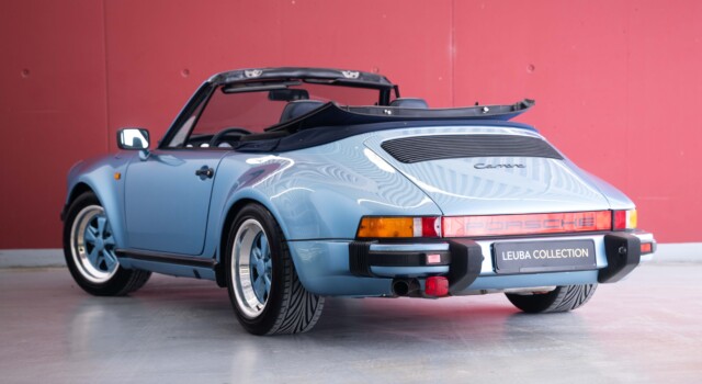 PORSCHE 911 Carrera 3.2 Cabrio WTL (100% original, certified low mileage, L999 paint, restored, fully documented)